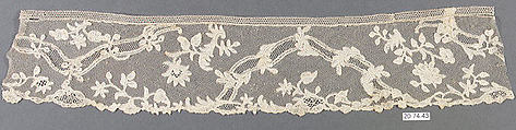 Piece, Bobbin lace, point d'Angleterre, Flemish, Brussels
