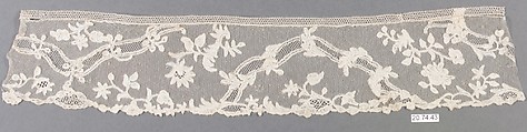 Piece, Bobbin lace, point d'Angleterre, Flemish, Brussels