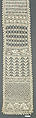 Sampler, Cotton, crochet, German