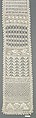 Sampler, Cotton, crochet, German