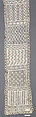 Sampler, Cotton, crochet, German