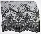 Piece, Bobbin lace, French, Chantilly