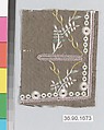 Sample, Silk on silk, French