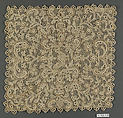 Square (one of four), Needle lace, Italian, Venice