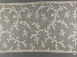 Fragment of a scarf, Needle lace, Italian, Burano