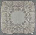 Handkerchief, Bobbin lace, Belgian, Brussels