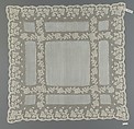 Handkerchief, Bobbin lace, French