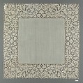 Handkerchief, Needle lace, Italian or Belgian