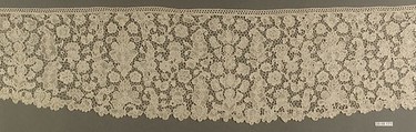 Sleeve trimming (Engageantes), Needle lace, Italian, Venice