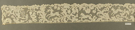 Strip, Needle lace, point d'Argentan, French