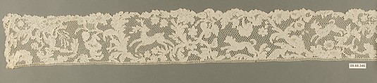 Strip, Needle lace, point d'Argentan, French