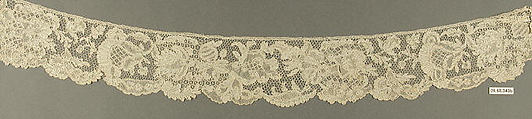 Sleeve band (one of a pair), Needle lace, point d'Argentan, French