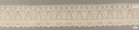 Fragment of banding, Needle lace, French