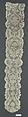 Lappet (one of a pair), Needle lace, point d’Alençon, French
