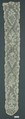 Lappets (one of a pair), Needle lace, point d’Alençon, French