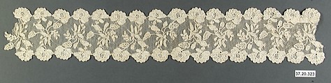 Band (one of four), Needle lace, possibly French