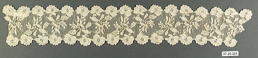 Band (one of four), Needle lace, possibly French