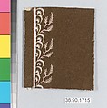 Sample, Silk on felt, French