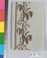 Sample, Silk and metal thread on felt, French