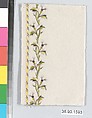 Sample, Silk and metal thread on felt, French