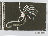 Sample, Silk on felt, French
