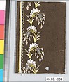 Sample, Silk and metal thread on felt, French