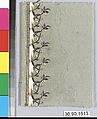 Sample, Silk and metal thread on felt, French