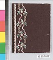 Sample, Silk and metal thread on felt, French