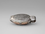 Nutmeg grater, Cowrie shell, silver, British