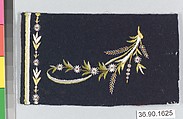 Sample, Silk on felt, French