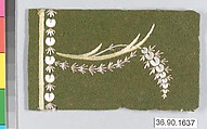 Sample, Silk on felt, French