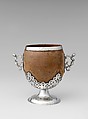 Cup with cover, Silver, nut, probably Dutch