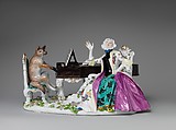 Faustina Bordoni and Fox, Meissen Manufactory (German, 1710–present), Hard-paste porcelain, German, Meissen