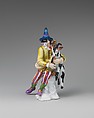 Harlequin with Goat as Bagpipes, Meissen Manufactory  German, Hard-paste porcelain, German, Meissen