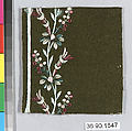 Sample, Silk on felt, French