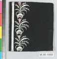 Sample, Silk on felt, French