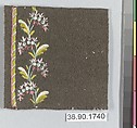 Sample, Silk on felt, French