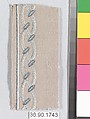 Sample, Silk on felt, French