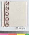 Sample, Silk and metal thread on felt, French