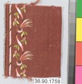 Sample, Silk on silk, French