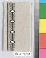 Sample, Silk and metal thread on felt, French