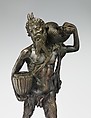 Striding Pan, Andrea Briosco, called Riccio (Italian, Trent 1470–1532 Padua), Bronze, Italian, Padua