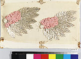 Dress border, Silk and cotton, French