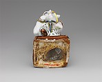 Dwarf (one of a pair), Villeroy (French, 1734/37–1748), Tin-glazed soft-paste porcelain decorated in polychrome enamels, French, Villeroy