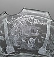 Monteith with the Gibbs and Nelthorpe coats of arms, Engraved glass, British