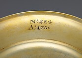 Plate (one of two), Gottlieb Menzel (1676–1757, master 1709), Silver gilt, German, Augsburg