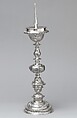 Pricket candlestick, Elkington & Co. British, Silver on base metal, British, Birmingham, after Dutch, Haarlem original