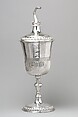 Standing cup with cover, Elkington & Co. British, Silver on base metal, British, Birmingham, after Irish original