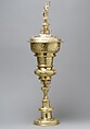 Standing cup with cover (Hanap), Silver on base metal, British, after Polish original
