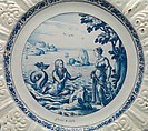 Dish, Saint-Jean-du-Désert, Faience (tin-glazed earthenware), French, Marseilles